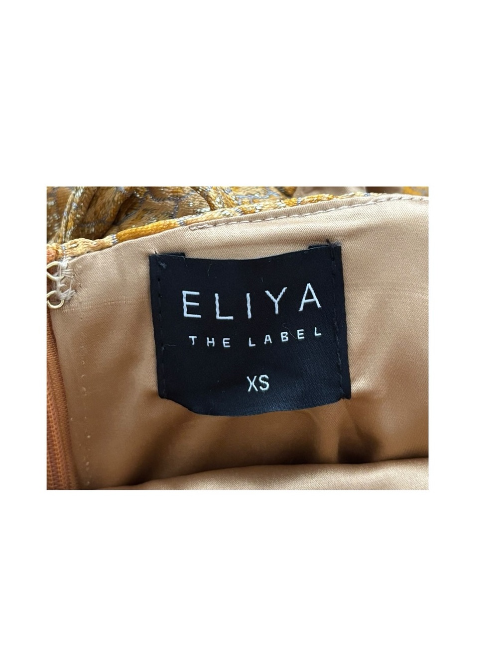 Eliya the Label Gold Jacquard Mini Dress - Picture 4 of 4